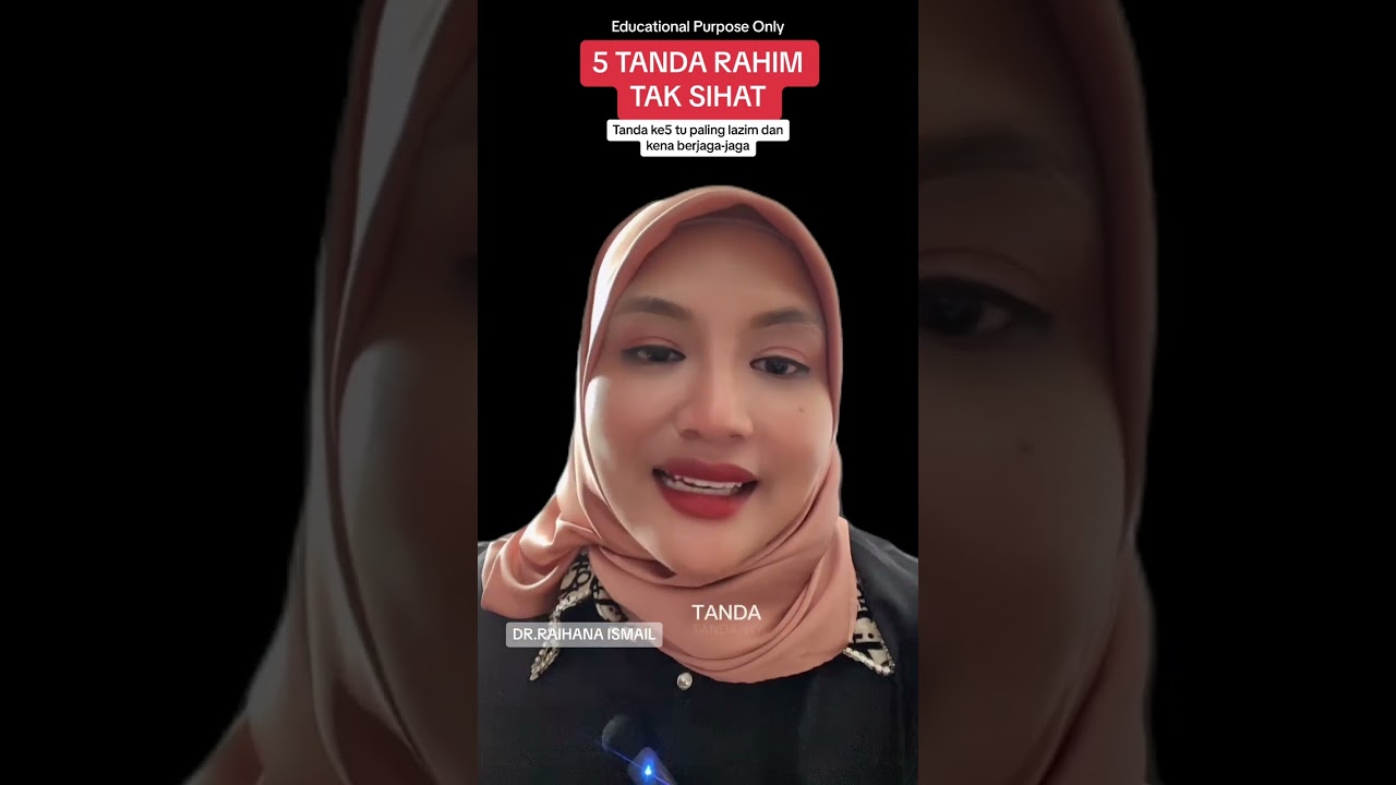 5 tanda rahim tak sihat