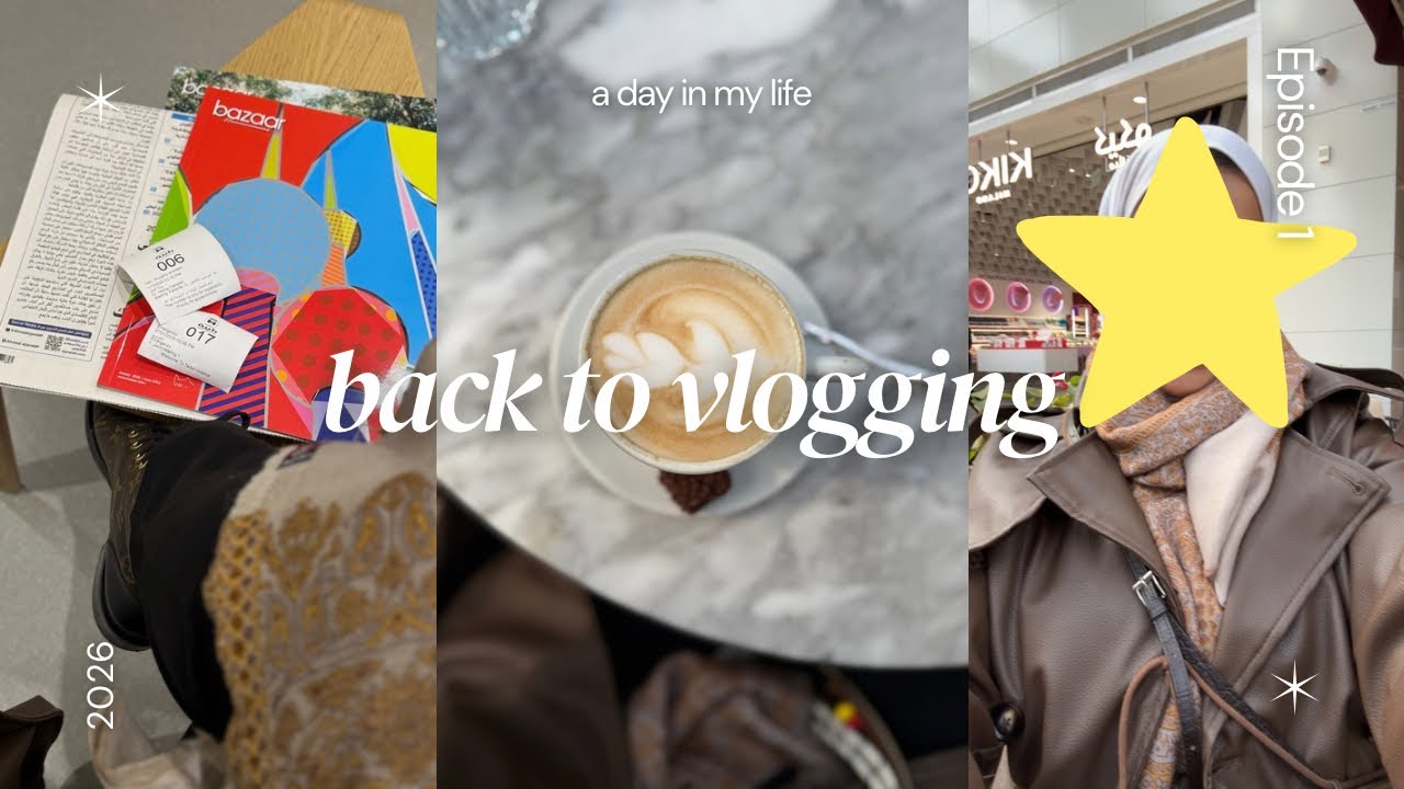 Back to vlogging 2026 - vision board.