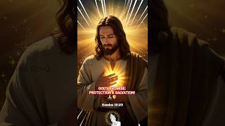God's Protection: Trust His Mighty Promise | Exodus 12:23 #jesus #bibleverse #prayer #shorts