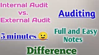 Internal Audit vs External Audit | Difference between Internal Audit and External Audit