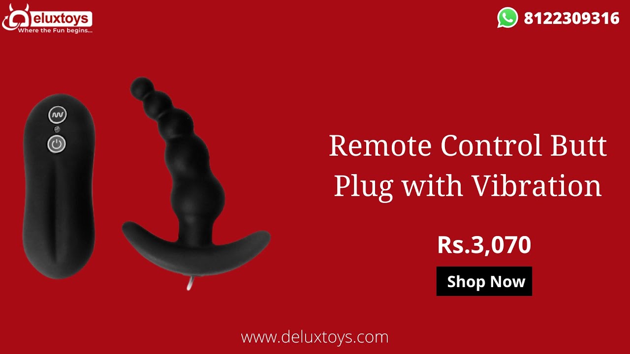 Vibrating Anal Plug Online | Butt Plug in India | Anal Vibrator | Anal Sex Toys | Delux Toys