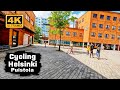 Cycling in puistola helsinki  district of immigrants  4k cycling tour finland