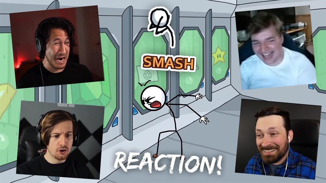 Youtuber's React To SMASH! (Dragon Ball Z Reference) [Henry Stickmin - Completing The Mission]