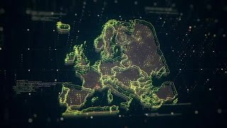 Europe Map Pack Stock Motion Graphics