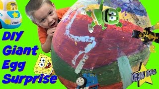 How To Make A Giant Surprise Egg! Homemade! Surprise Toys Inside!