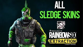 ALL UNIFORMS And HEADGEARS For SLEDGE in Rainbow Six EXTRACTION - Full Showcase