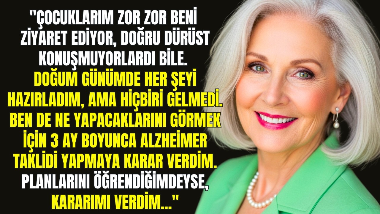 ÜÇ AY BOYUNCA ALZHEİMER TAKLİDİ YAPTIM, ÇÜNKÜ ÇOCUKLARIMIN NE YAPACAĞINI GÖRMEK İSTEDİM. O ZAMAN...