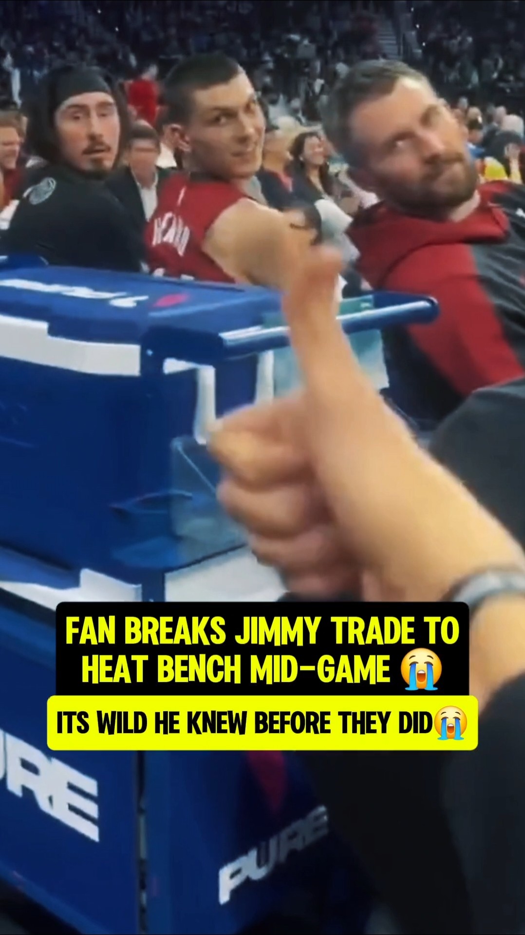 Heat heard Jimmy trade from fan?