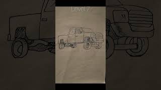 Chevy Truck Drawing Level Change #youtubeshorts #trending #drawing #arts #viral