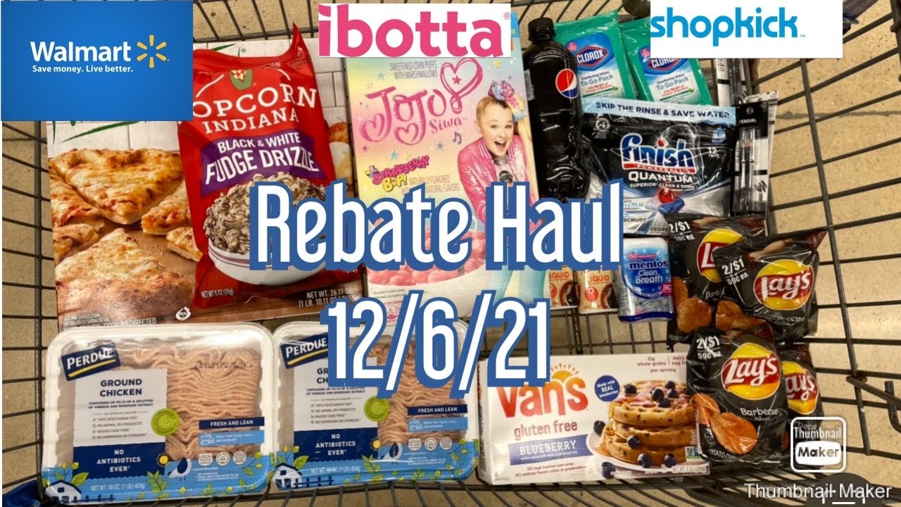 Walmart Rebate Haul Midweek Mistletoe Snowflake Bonus 12 6 21 