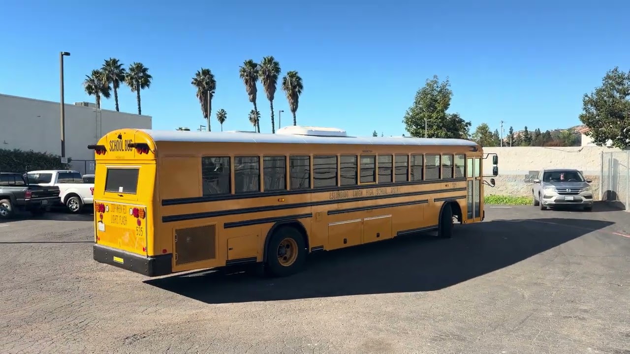2025 Escondido Union High School District BlueBird All-American Diesel RE School Bus 