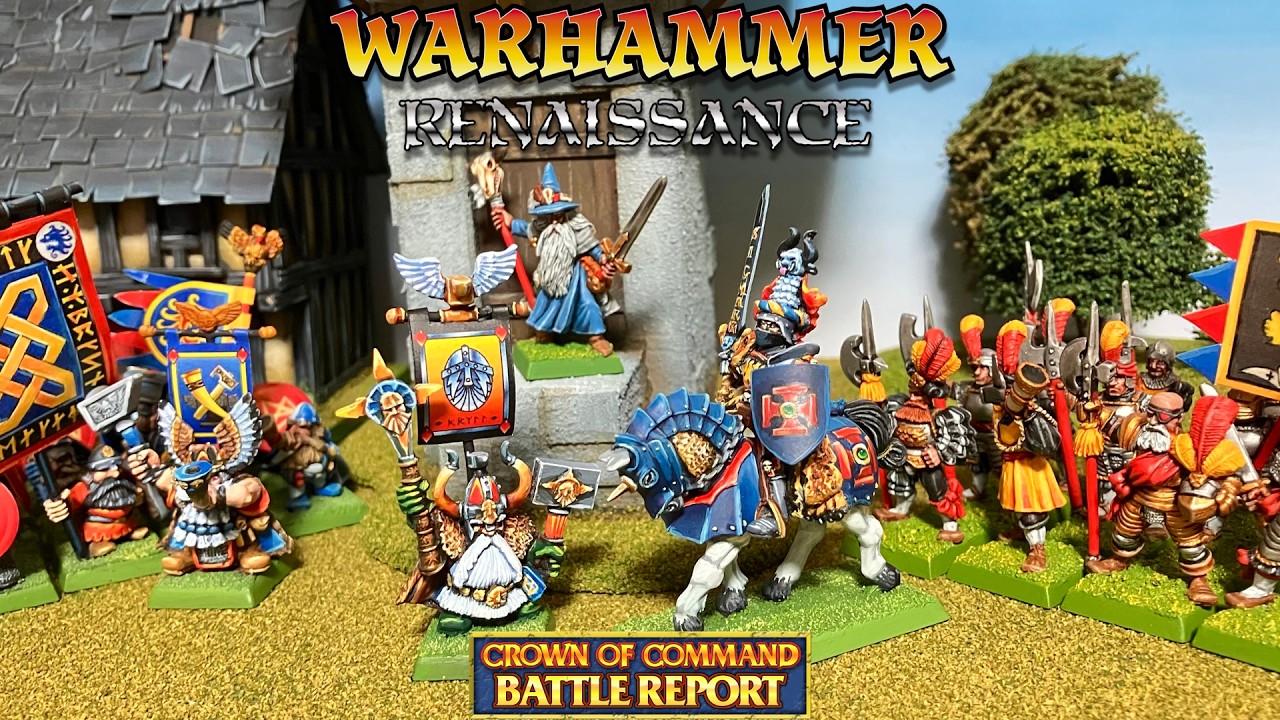 Warhammer Renaissance Battle Report Dwarfs v Empire
