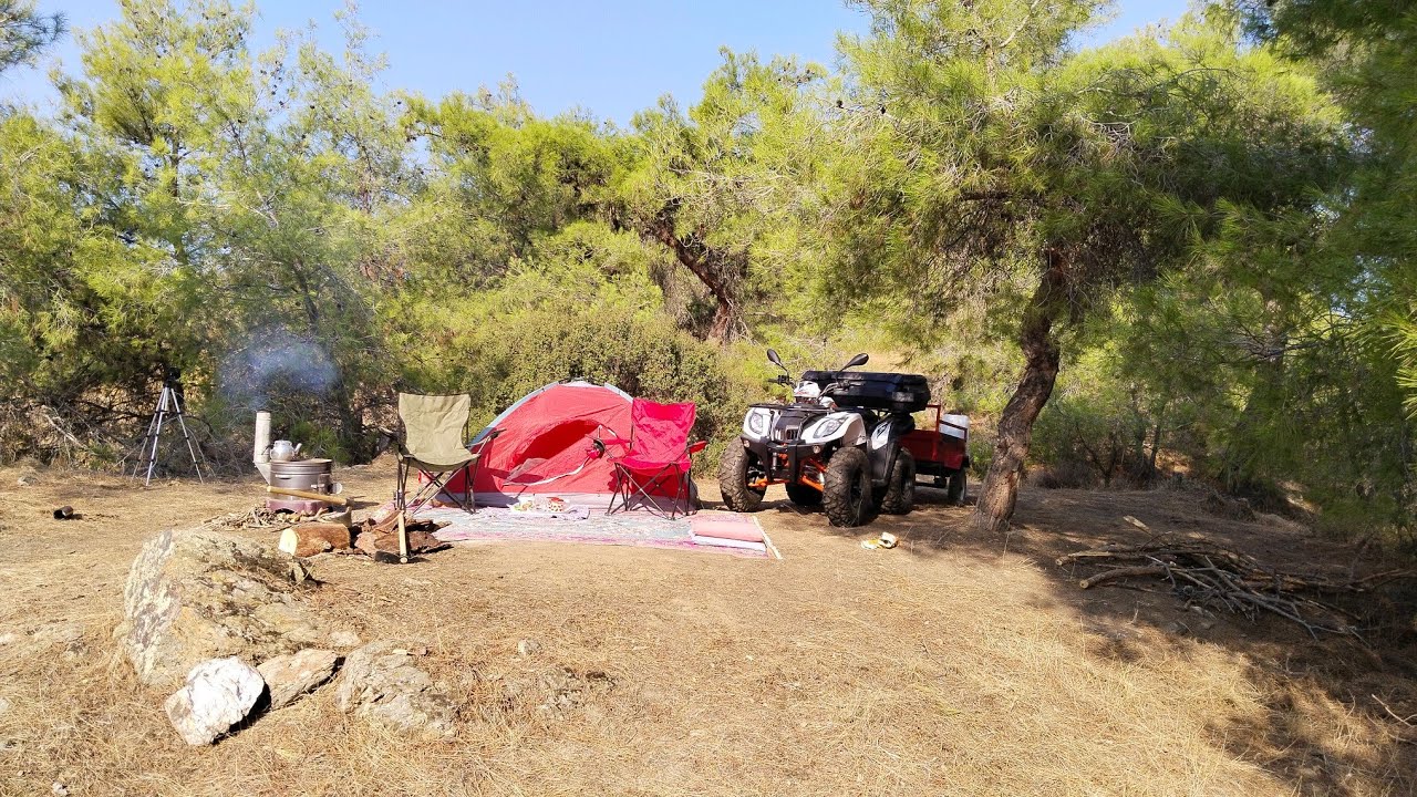 KİM DEMİŞ ATV MOTORLA KAMPA GİDİLMEZ DİYE AKŞAM 7 DEN SONRA KAMP MACERAMIZ