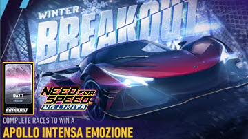 APOLLO INTENSA EMOZIONE | nfs no limits race event winter break out #challenge