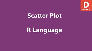R Programming Draw Scatterplot