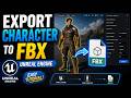 Unreal Engine 5 export characters to fbx