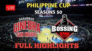 BRGY GINEBRA VS BLACKWATER FULL GAME HIGHLIGHTS | SEASONS 50 PHILIPPINE CUP | PBA TODAY | LIVE