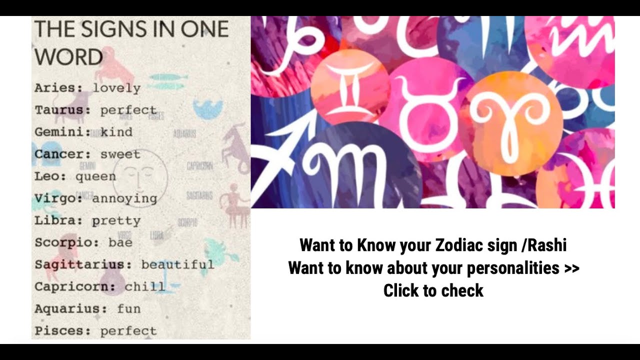 Know about your Zodiac Signs/Rashi | Indian Astrology | Aakanksha