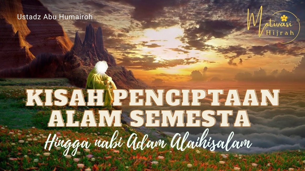 Nabi Adam berdoa di tengah alam semesta