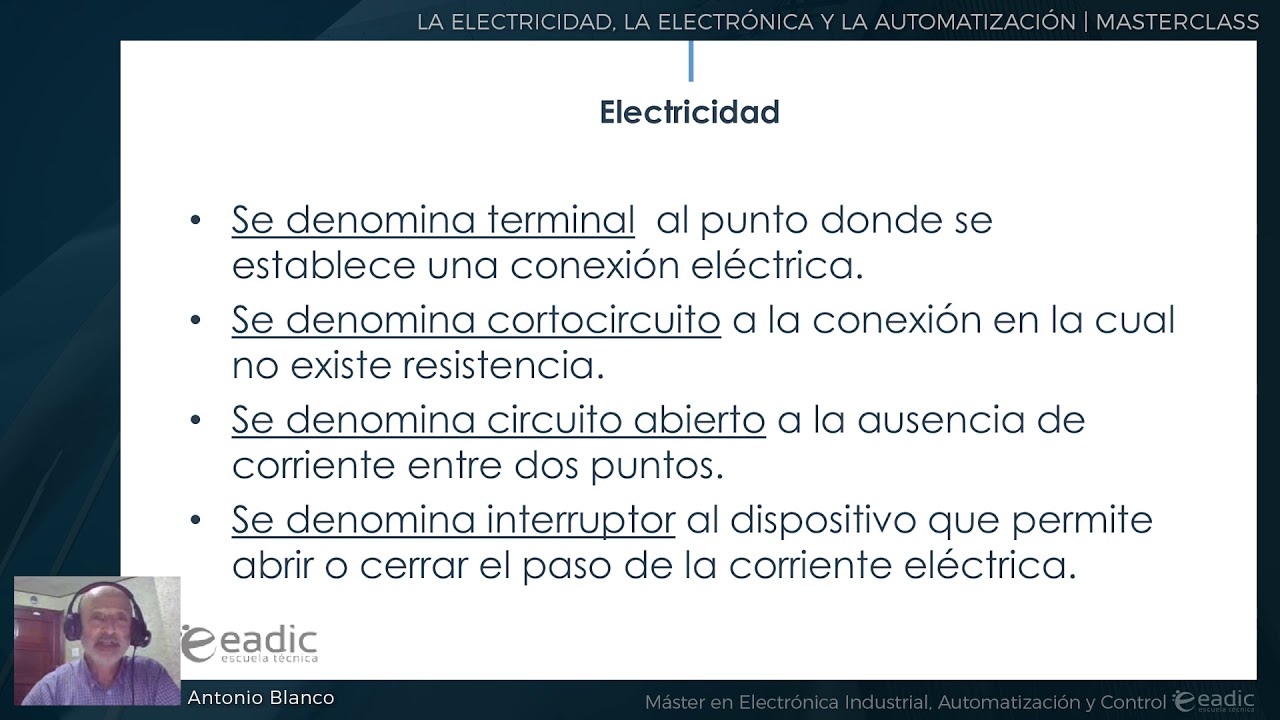 La electricidad, la electrónica y la automatización Masterclass YouTube La electricidad, la electrónica y la automatización Masterclass YouTube