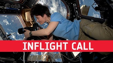 ESA astronaut Samantha Cristoforetti in-flight call with President Metsola