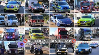 RESCUE ZEELAND 2023 | Internationale Hulpdiensten komen aan en vertrekken met zwaailicht en sirenes!