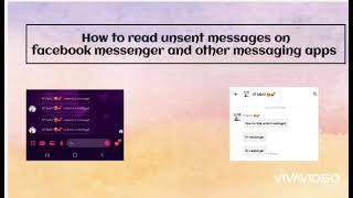 Best app to read unsent messages on messenger | The Millers screenshot 1