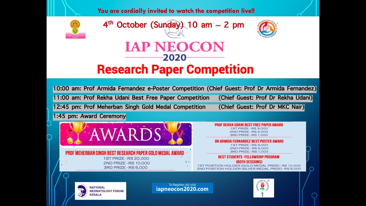 IAP Neocon 2020 Research Paper Competition YouTube