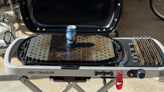 Grill Grates on the Weber Traveler Gas Grill #bbq #grillinglife #cooking #food
