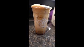 Making A Blueberry Pancake Shaken Expresso #coffee #cafe #aesthetic
