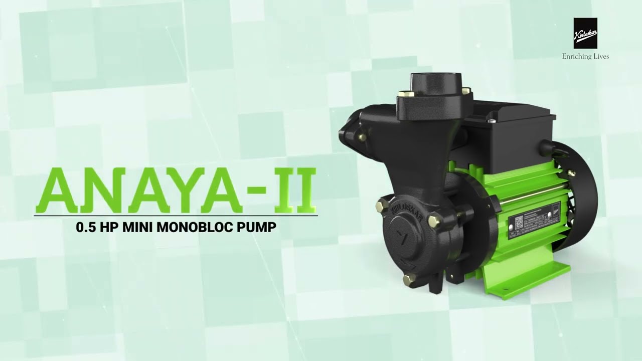 Ananay II: 0.5 HP Mini Monoblock Pump - Kirloskar Brothers Limited