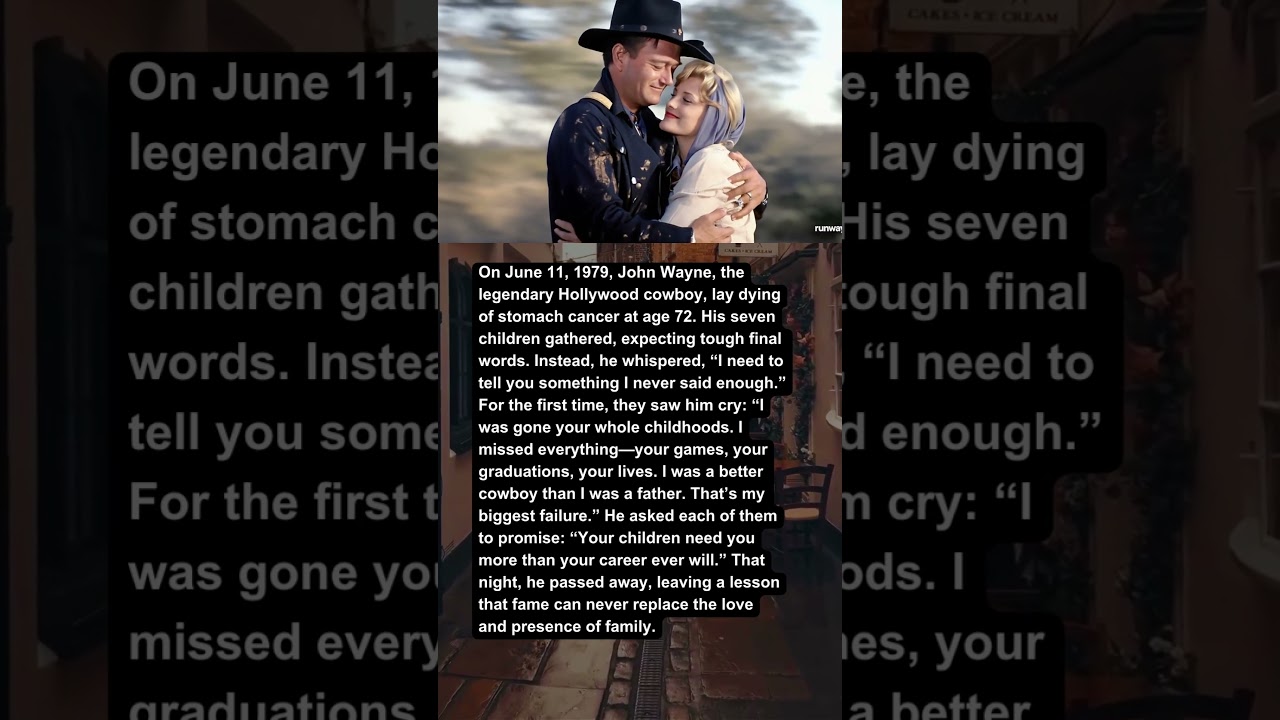 John Wayne’s Last Moments A Heartfelt Request to His Children That Left Them Silent