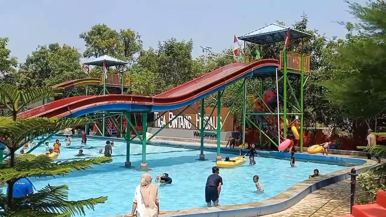 Pertama kali Bitha Berenang | Kolam Renang Tiga Bintang Firdaus | Indramayu, Jawa Barat