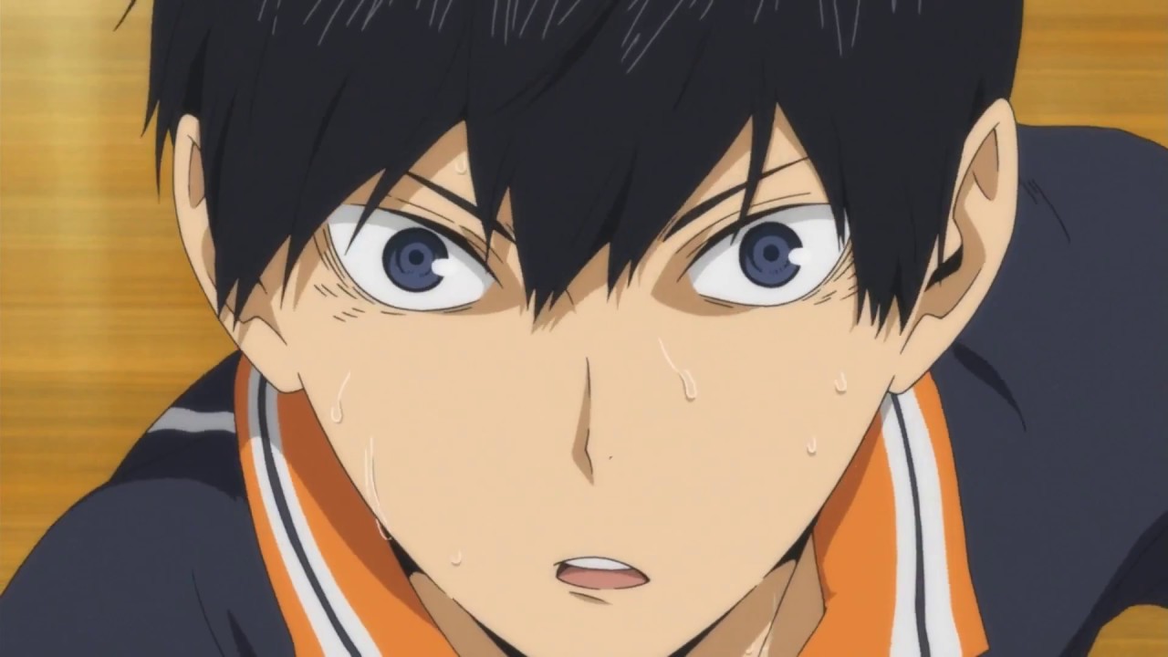 Haikyuu Brasil - Haha! Kageyama cortando a bola como se