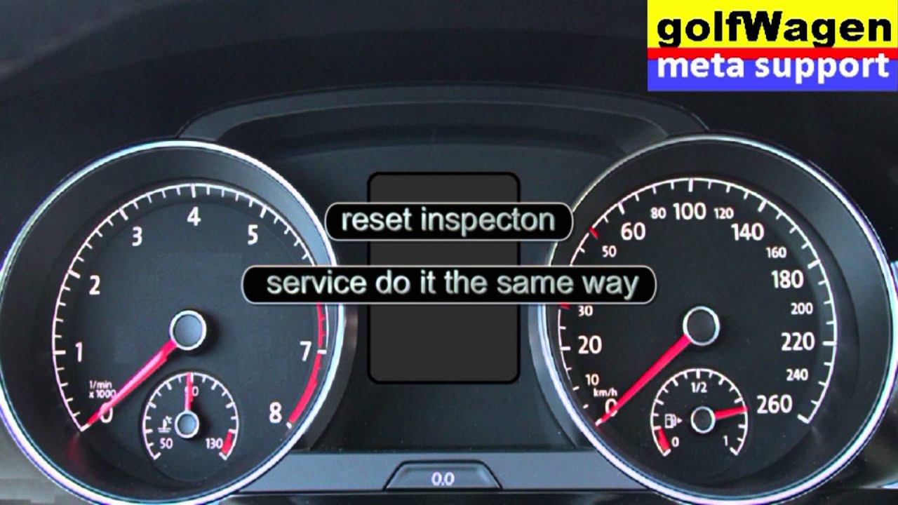 Diskant skyld trappe How to reset oil/service/inspection on VW Touran 2 2015-2016 - YouTube