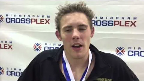 Caleb Riggs of BSC wins the men's 200M breaststroke