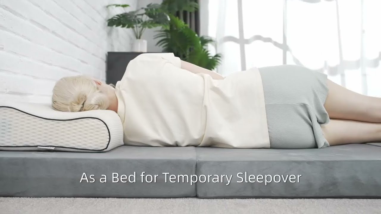 SINWEEK Folding Mattress, 4" Foldable Mattress with Storage Bag.