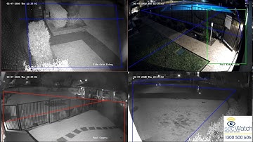 Intruder is warned to leave by Virtual Guard