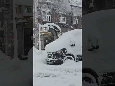 Snow Storm hits Borough Park 17th Ave.