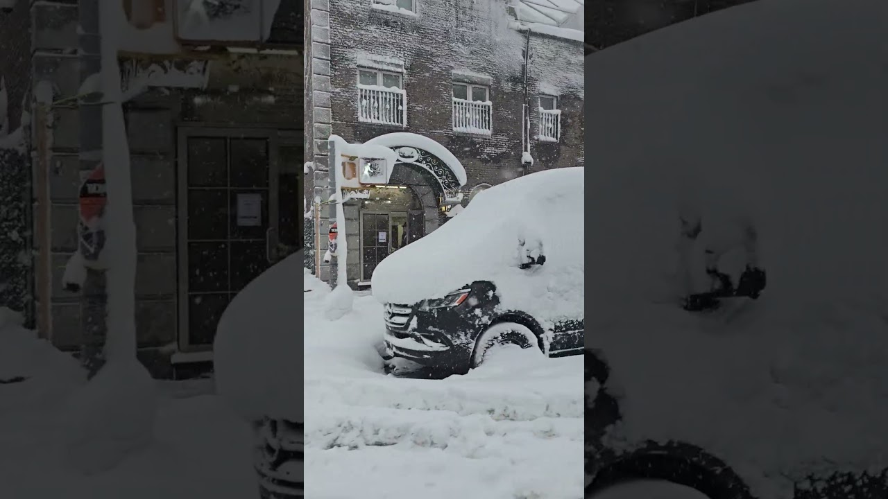 Snow Storm hits Borough Park 17th Ave.