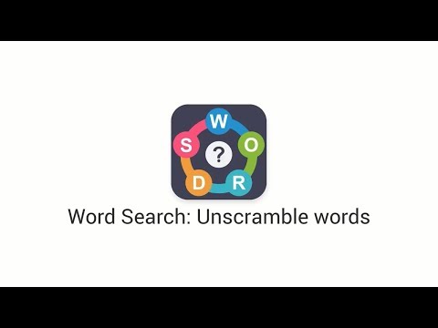 Word Search: Unscramble words