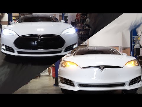 Я обновил свою Теслу!!!  Обновление передней панели Model S 2013 года