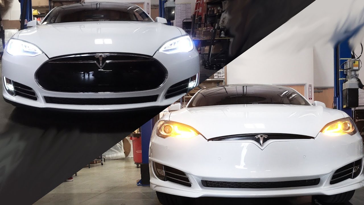 I Gave My Tesla A Facelift Update To 2013 Model S Front Fascia
