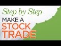 Step by Step Process of Making a Stock Trade Online & Buying Shares