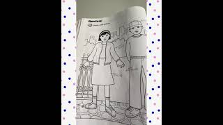 First grade. Backpack. Work book