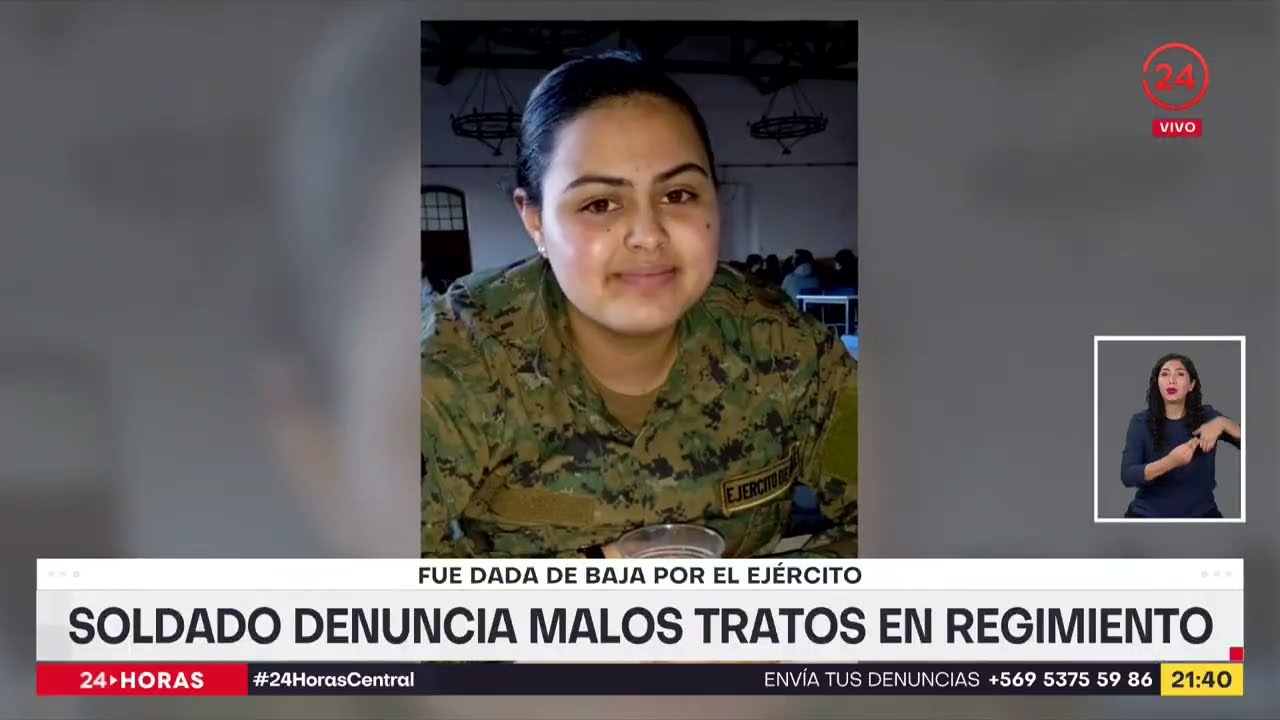 Fue dada de baja por el Ejército: soldado denuncia malos tratos en regimiento | 24 Horas TVN Chile