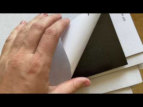 Вінілова плитка на стіну Бежевий мармур із прожилками ПВХ глянець плитка для стін під мармур поштучно (112-ГЛ), видео 2