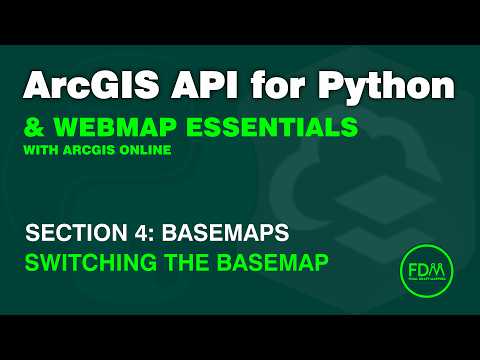 Switch the Basemap in an ArcGIS Online WebMap with the ArcGIS API for Python