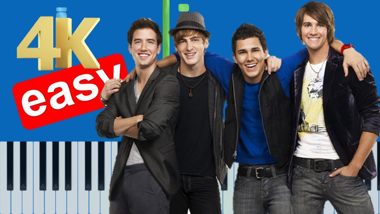Big Time Rush - Oh Yeah (Slow Easy Medium) Piano Tutorial 4K