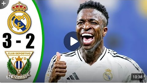 Real Madrid vs Leganes 3 2   All Goals   Highlights  Spanish Laliga